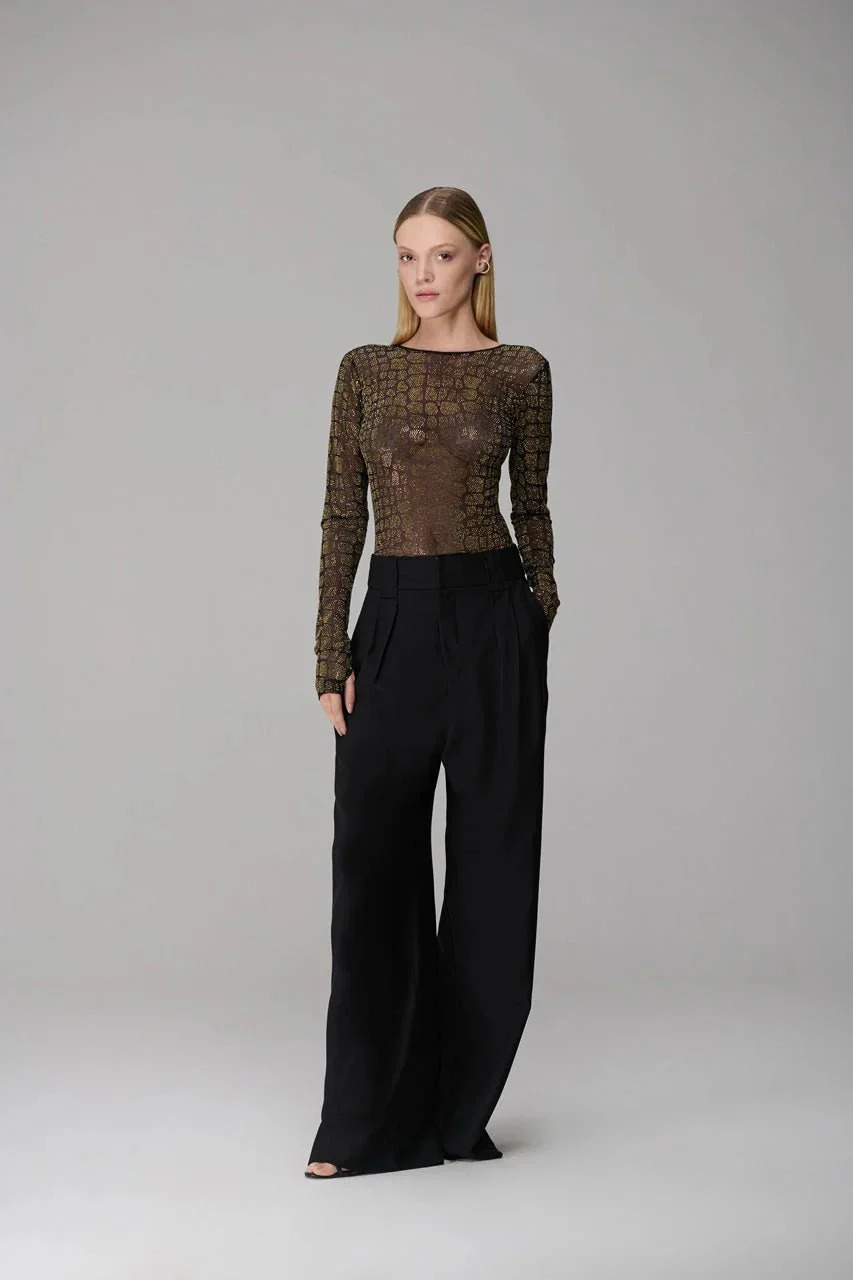 Pantalones de vestir con pliegues