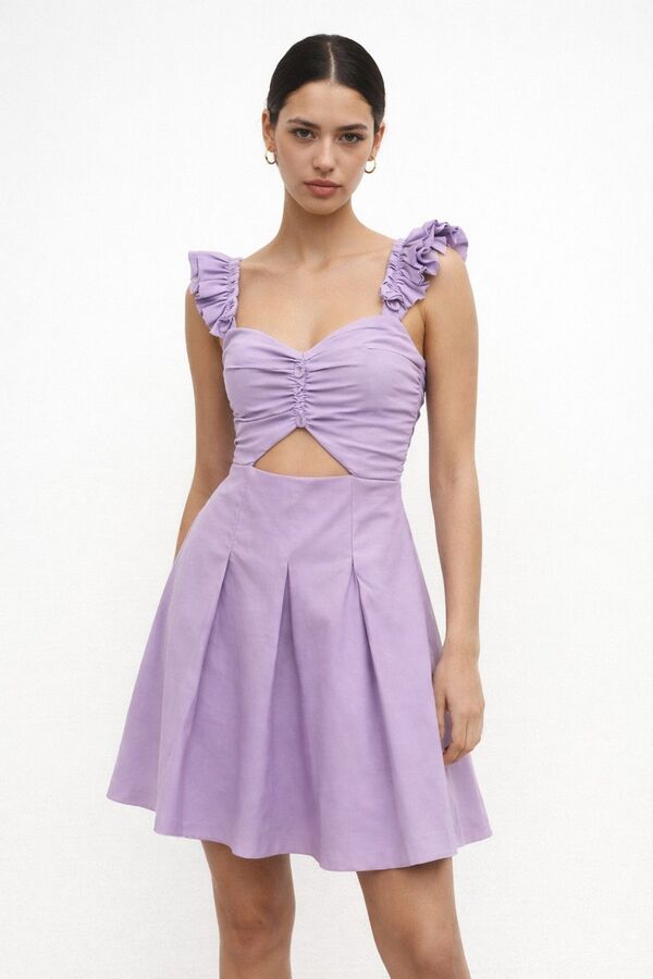 VESTIDO CORTO LILA