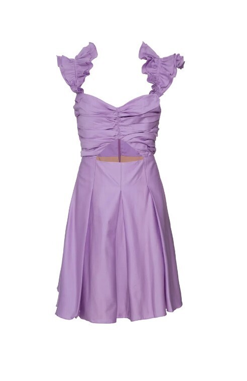 VESTIDO CORTO LILA - Imagen 2