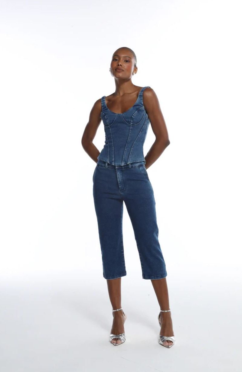 CORSET DENIN ESTRUTURADO