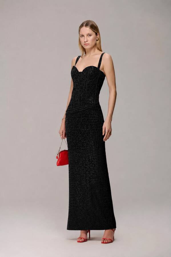 VESTIDO LONGO CROCCO
